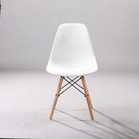 Kepler Brooks Leo Cafeteria Dining Chair in White Colour