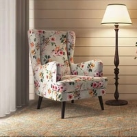 Genoa Wing Chair in  Floral Colour