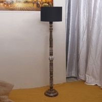 Devansh Wooden Floor Lamp