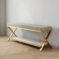 The Origami Metal Bench in Grey Finish