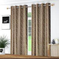 Texture Print Pack of 2 Pieces Room Darkning Window Curtains