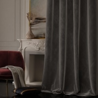 Stoa Paris Velvet Curtains for Door, Premium Dim-Out Curtain for Pack of 1, Date Night - Midnight Muse