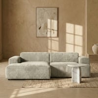 Sophisticated Wood Right Aligned 2-Seater With Upholstery Non Storage Sofa In White Colour
