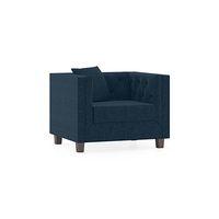 Windsor Premium 1 Seater Fabric Sofa in Indigo Blue Colour