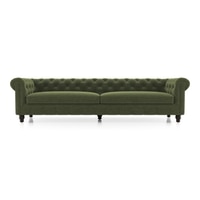 Winchester Essential 4 Seater Fabric Sofa In Moss Green