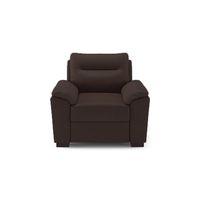 Adelaide 1 Seater Leatherette Sofa in Chocolate Colour