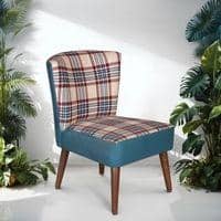 Tiara Block Green Accent Chair