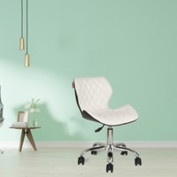 Beautiful Leatherette Dining Chair in White Colour