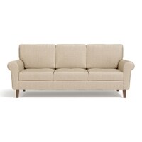 Oxford 3 Seater Fabric Sofa in Pearl Colour
