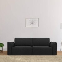 Cacef 3 Seater Pull Out Sofa cum Bed  in Black Colour