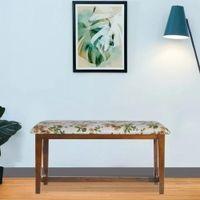 Euthenia Solid Wood Bench In Provincial Teak Finish