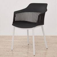 Kepler Brooks Senora Cafeteria Dining Chair in Black Colour