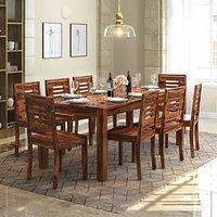 Arabia XXL 8 Seater Dining Table In Teak Finish