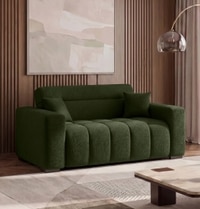 Basso 2 Seater Sofa in Olive Boucle Colour