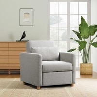Jernell 1 Seater Sofa Cum Bed In Grey Color