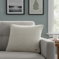 Anna Pale Whisper Knitted Cushion Cover  16X16 Inches