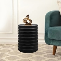 Metalsmith Signature Round Side Table – Metal, Black Finish