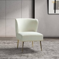 Rabel Accent Chair in white Colour