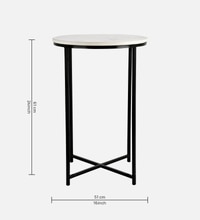 Round Metal Side Table in Gold Colour