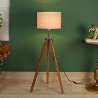 Freeda Natural Linen Shade Floor Lamp