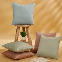 Set Of 5 Jacquard Square Cushion Covers