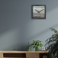 Charcoal Grey Dial Contemporary Wooden Wall Clock