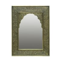 Desert Art Wooden Hand Painted Rectangle Decorative 17 x 23 Inch Mirror
