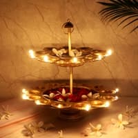 Wall 9 Tealight Holder In Gold Colour