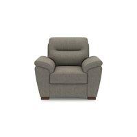 Adelaide Premium 1 Seater Fabric Sofa in Mist Brown Colour