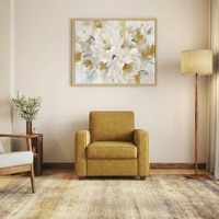 Apollo 1 Seater Fabric Sofa in Ochre Colour
