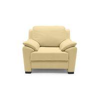 Farina 1 Seater Half Leather Sofa in Cream Colour