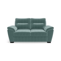 Adelaide Luxe 2 Seater Fabric Sofa in Dusty Turquoise Velvet Colour
