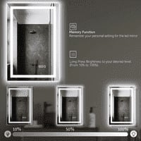 Rectangle  Vanity Mirror with Lights Modern LED Mirror