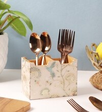 Botanic Birds Wooden Spoon & Fork Holder (1 Piece)