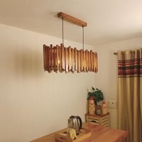 Palisade 36 Centrum Brown Wooden 3 Series Hanging Lamp