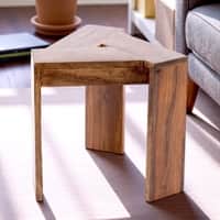 Avina End Table - Teak Finish