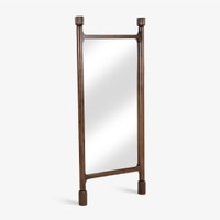 Nivah Solid Wood Floor Mirror in Brown Colour