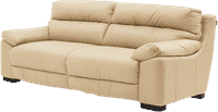 Thiene 3 Seater Leather Sofa in Cream Colour