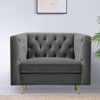 Caraven Fabric Sofa (Grey)