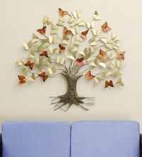 W-Paarvi Abstract Metal Wall Decor in Multicolor Set of 1
