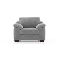Esquel Essential 1 Seater Fabric Sofa In Granite Weave