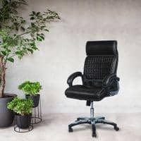 Mearisha High Back Executive Chair in Black Colour