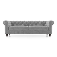 Winchester Essential 3 Seater Fabric Sofa In Granite Weave Colour