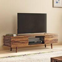 Parker Solid Wood Free Standing TV Unit in Teak Finish