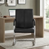Elegant Cantilever Chair In Black Colour
