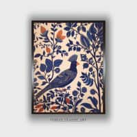 Folk Canvas Wall Prints Canvas Wall Prints Set of 1 Multicolor Matte