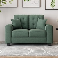 Payton 2 Seater Fabric Sofa in Fern Green Colour