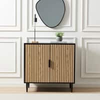 Velin Small Sideboard Black Wood Effect