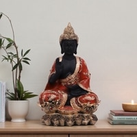 VEDAS Polyresin  Figurine in Black Colour
