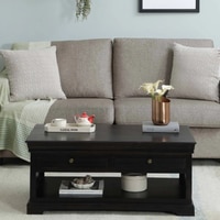 Sheesham Wood Coffee Table In Scratch Resistant Warm Chestnut Finish